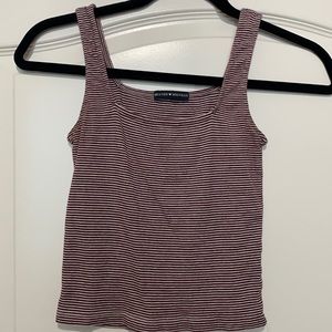 Cute stripped Brandy Melville cropped tank